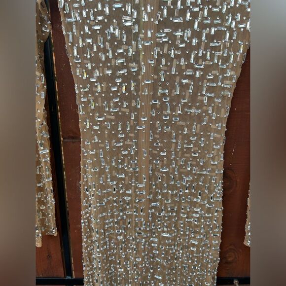 Retrofete 'Vinci' Silver Crystal Embellished Dress Size XS NWT - Picture 9 of 12